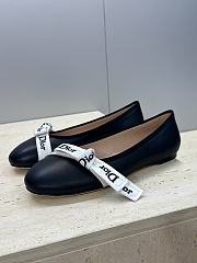 Dior J'Adior Ballet Flat Black Lambskin  - 2