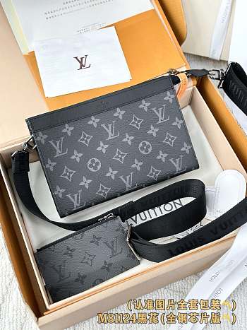 LV Gaston Wearable Wallet Monogram Eclipse M81124 - 22x14.5x4.5cm