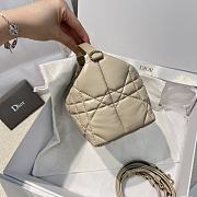 Dior Medium Nomad Bag Latte Macro Macrocannage Calfskin - 22x13x9.5cm - 5