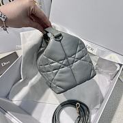 Dior Medium Nomad Bag Blue Macro Macrocannage Calfskin - 22x13x9.5cm - 6