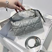 Dior Medium Nomad Bag Blue Macro Macrocannage Calfskin - 22x13x9.5cm - 4