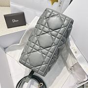 Dior Medium Nomad Bag Blue Macro Macrocannage Calfskin - 22x13x9.5cm - 3