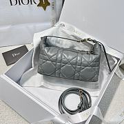 Dior Medium Nomad Bag Blue Macro Macrocannage Calfskin - 22x13x9.5cm - 2