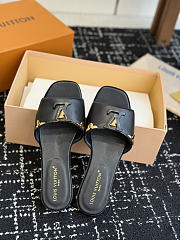 LV Mare Flat Mule Black 1AITR8  - 2