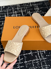 LV Lily Flat Mule Beige 1AHM99  - 4