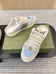 Gucci Women's Pearl Screener Mule Light Blue GG Pearl Canvas - 2