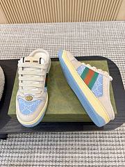 Gucci Women's Pearl Screener Mule Light Blue GG Pearl Canvas - 5