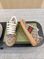 Gucci Women's Screener Sneaker Sand GG canvas - 4