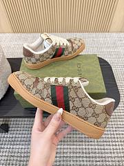 Gucci Women's Screener Sneaker Sand GG canvas - 3
