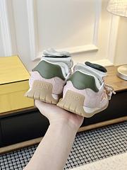 Fendi Wave Pulse Pink Fabric And Suede Low-Tops - 6