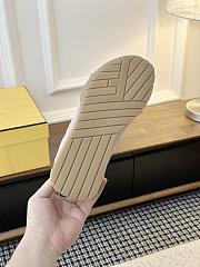 Fendi Wave Pulse Pink Fabric And Suede Low-Tops - 5