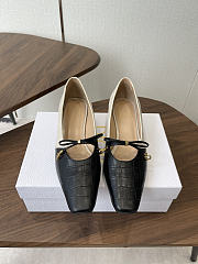 Dior Muse Pump Black and Cream Crocodile Printed Calfskin 3cm - 5