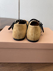 Miumiu Suede Ballerinas Honey 5F625E - 5
