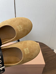 Miumiu Suede Ballerinas Honey 5F625E - 2