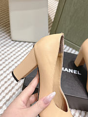 Chanel Pumps Lambskin & Patent Calfskin Beige & Black 90mm - 2