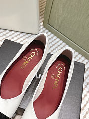 Chanel Pumps Lambskin & Patent Calfskin White & Black 90mm - 2