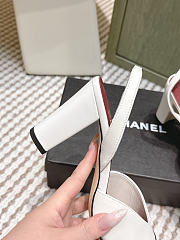 Chanel Slingbacks Lambskin & Patent Calfskin Ivory & Black 90mm - 4