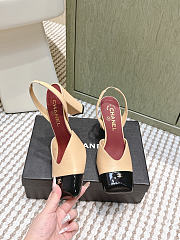 Chanel Slingbacks Lambskin & Patent Calfskin Beige & Black 90mm - 2
