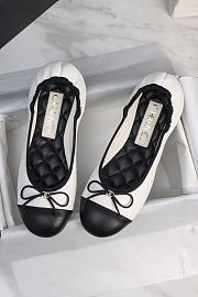 Chanel Ballet Flats Lamskin Black & White - 6