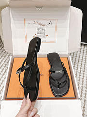 Hermes Miss Sandal Calfskin Black - 4