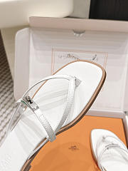 Hermes Miss Sandal Calfskin White - 6