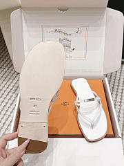 Hermes Miss Sandal Calfskin White - 5