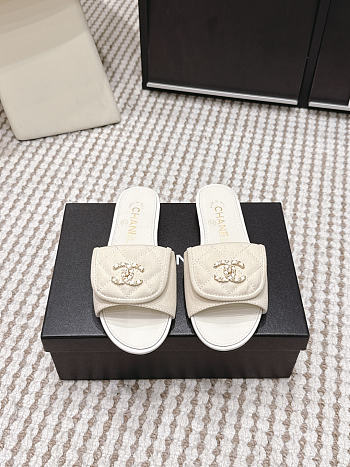 Spring Summer 2026 Chanel Mules Cotton Beige