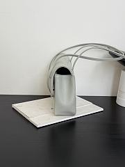 Chanel Small Flap Bag Grained Shiny Calfskin & Gold-Tone Metal Light Green - 15x22x7cm - 5