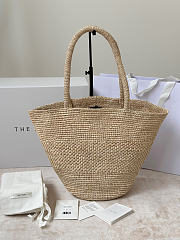 The Row Emilie Raffia Basket Bag in Natural - 27.5x17x14cm - 5