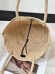 The Row Emilie Raffia Basket Bag in Natural - 27.5x17x14cm - 3