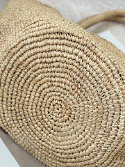 The Row Emilie Raffia Basket Bag in Natural - 27.5x17x14cm - 2