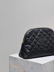 YSL Cosmetic Pouch In Quilted Leather Black - 30×20×11cm - 6
