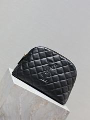 YSL Cosmetic Pouch In Quilted Leather Black - 30×20×11cm - 2
