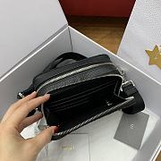 Dior Zipped Pouch with Strap Black Dior Oblique Jacquard - 17x12.5x6cm - 4