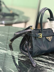 Prada Bonnie Leather Mini Handbag Navy 1BA486 - 23.5x12x9cm - 2