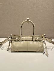 Prada Bonnie Leather Mini Handbag Travertine 1BA486 - 23.5x12x9cm - 4