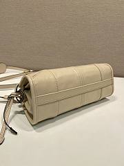 Prada Bonnie Leather Mini Handbag Travertine 1BA486 - 23.5x12x9cm - 2