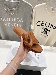 Celine Triomphe Slide In Calfskin Vegetal Tanning Tan - 6