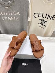 Celine Triomphe Slide In Calfskin Vegetal Tanning Tan - 3