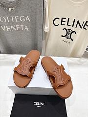 Celine Triomphe Slide In Calfskin Vegetal Tanning Tan - 2