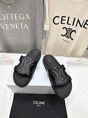 Celine Triomphe Slide In Calfskin Vegetal Tanning Black - 6