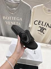 Celine Triomphe Slide In Calfskin Vegetal Tanning Black - 3