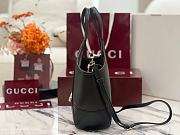 Gucci Mercato Small Tote Bag Black Leather - 26x23x11cm - 5