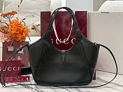 Gucci Mercato Small Tote Bag Black Leather - 26x23x11cm - 4