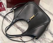 Gucci Mercato Small Tote Bag Black Leather - 26x23x11cm - 3