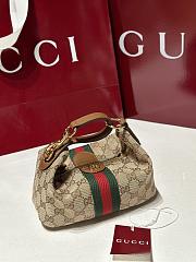 Gucci Vanity Mini Bag Beige And Brown GG Canvas - 19x10x9cm - 1