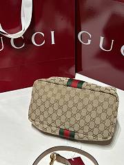 Gucci Vanity Medium Bag Beige And Brown GG Canvas - 27.5x13x14.5cm - 6