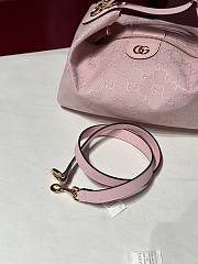 Gucci Vanity Medium Bag Light Pink GG Canvas - 27.5x13x14.5cm - 6