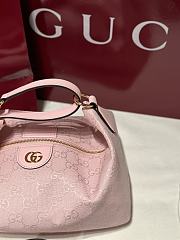 Gucci Vanity Medium Bag Light Pink GG Canvas - 27.5x13x14.5cm - 4
