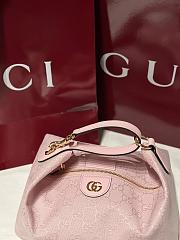 Gucci Vanity Medium Bag Light Pink GG Canvas - 27.5x13x14.5cm - 3